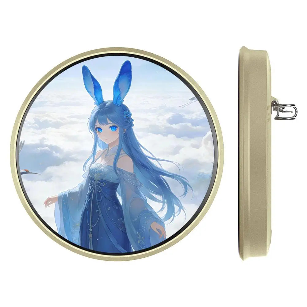 Anime Display Badge — 1.85" Circular HD Pin with Bluetooth 5.4